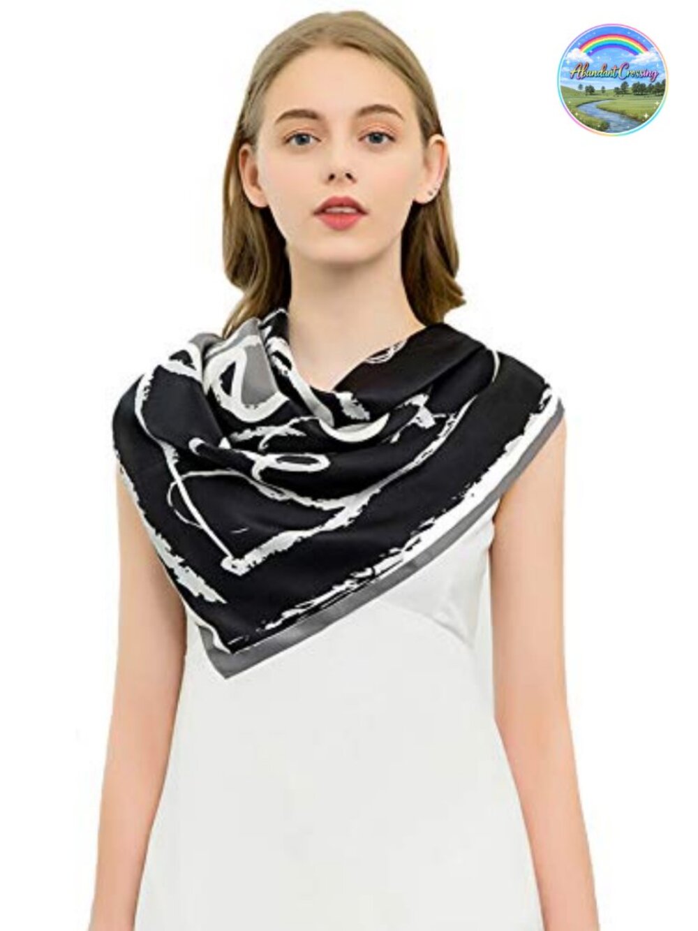 100% Mulberry Silk Scarf 35" Square Hair Wrap Bandana Gift Boxed